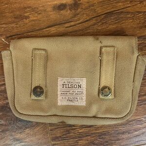 Filson Brown Canvas Belt Bag